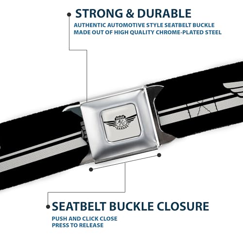 Image of Buckle-Down Men's Seatbelt Belt Dodge Garage Wdvg006