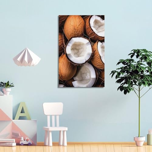 Poster noix de coco pour embellir un mur blanc sans percer de - 4