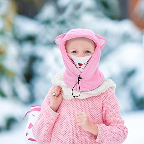 RGSLON Kids Balaclava Mask Boys Girls Winter Ski Hat Windproof Thick Warm Neck Warmer Face Mask Fleece 5 410hVCS8bRL. AC