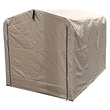 アイリスプラザ サイクルハウス 替えシート 防水 撥水 自転車 収納 ベージュ 3台用 梅雨対策