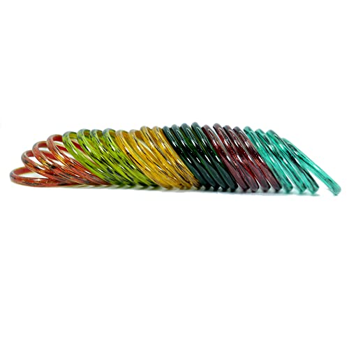 Image of NMII Fancy Glass Bangle Set For Women & Girls | Kada Bangles For Daily Use | Kaanch Ke Kade | Multicolor Kada Set | Chudi For Women | Fancy Women's Bangles For Wedding, Party & Gift