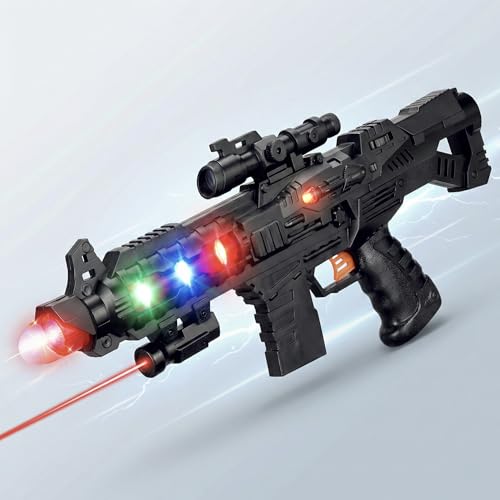 Image of Battery Operated 3D Projection Strike Toy Gun with Vibrant Light & Sound Effects for Kids I Ideal for Gifting