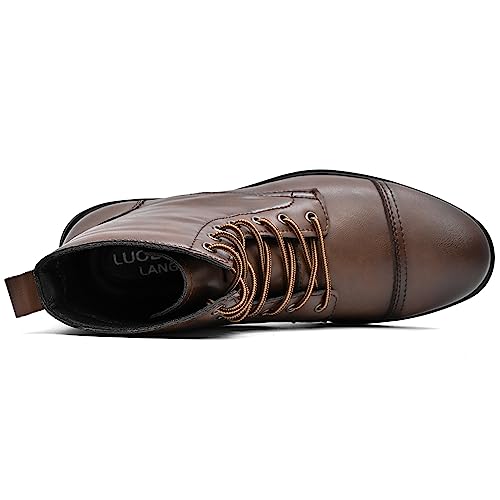 Chukka Boots Casual Fashion Oxford Dress Boots Leather Lace Up Desert Ankle Boots Classic For Men Lightweight Anti Slip2