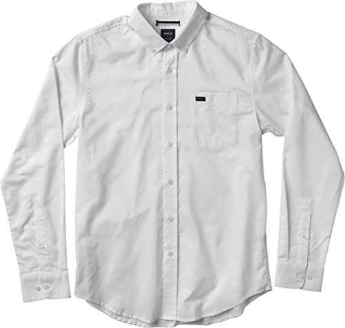 RVCA Men's That'll Do Long-Sleeve Oxford Shirt
