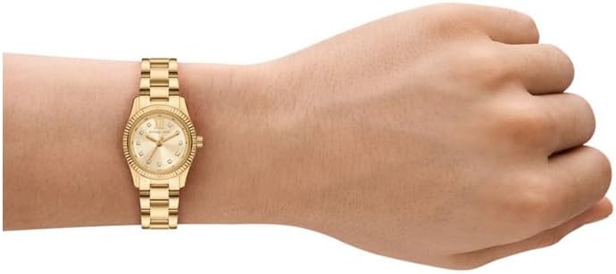 Michael Kors Lexington Three-Hand Gold-Tone Stainless Steel Bracelet Watch Gift Set (Model: MK4950SET) - Image 4