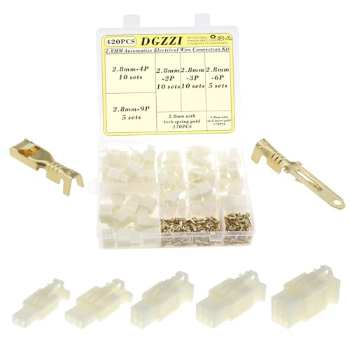 Connecteurs de fils electriques automobiles 2.8mm DGZZI pour une isolation parfaite du cablage