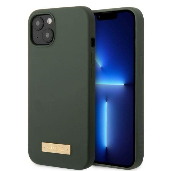 Guess GUHMP13MSBPLA Coque Rigide en Silicone pour iPhone 13