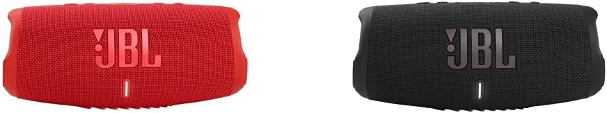 JBL Charge 5 Portable Bluetooth Speaker with IP67 Waterproof Rating – Available in Black and Red