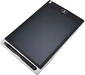 Tablet Infantil LCD Lousa Mágica Escrita Colorida Para Desenho e Estudo Educativo 12 Polegadas (Branco)