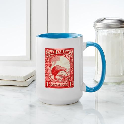 Taza de cerámica grande 15 oz con diseño Kiwi miniatura 4