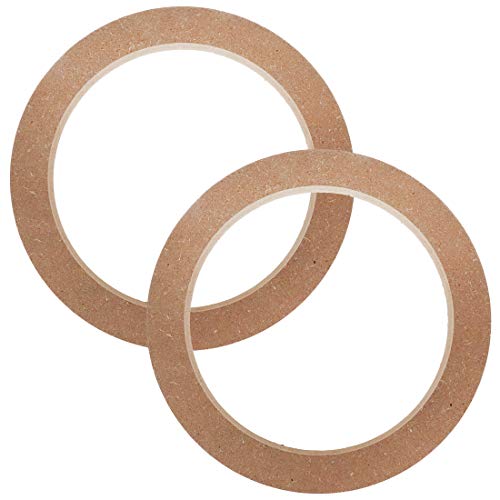 AUTUT 2 Pcs 6.5in Universal Wooden MDF Speaker Spacer Ring
