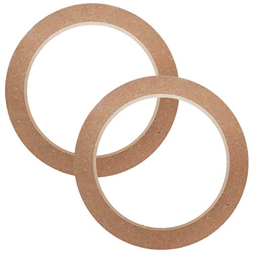 AUTUT 2pcs Universal Wooden MDF Speaker Spacer Rings for 6.5-Inch Diameter