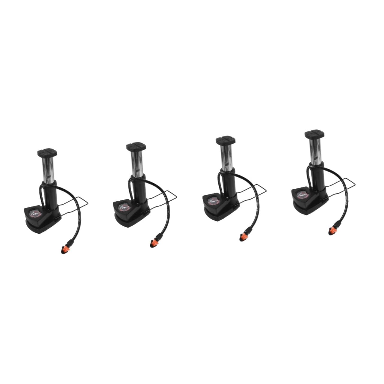 Toyvian Fahrradpumpe Hochdruck Luftpumpe für Reifen Multifunktionale Fußpumpe mit Manometer für Fahrräder Motorräder und Bälle und Kompakt für Unterwegs
