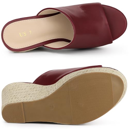 Allegra K Women's Espadrilles Wedges Wedge Sandals4