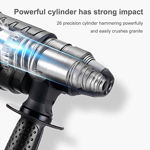 SDS-Bohrhammer 4 Funktionen Mit Vibrationskontrolle Und Sicherheitskupplung, Schwerer Abschlaghammer Für Beton… – Bild 7