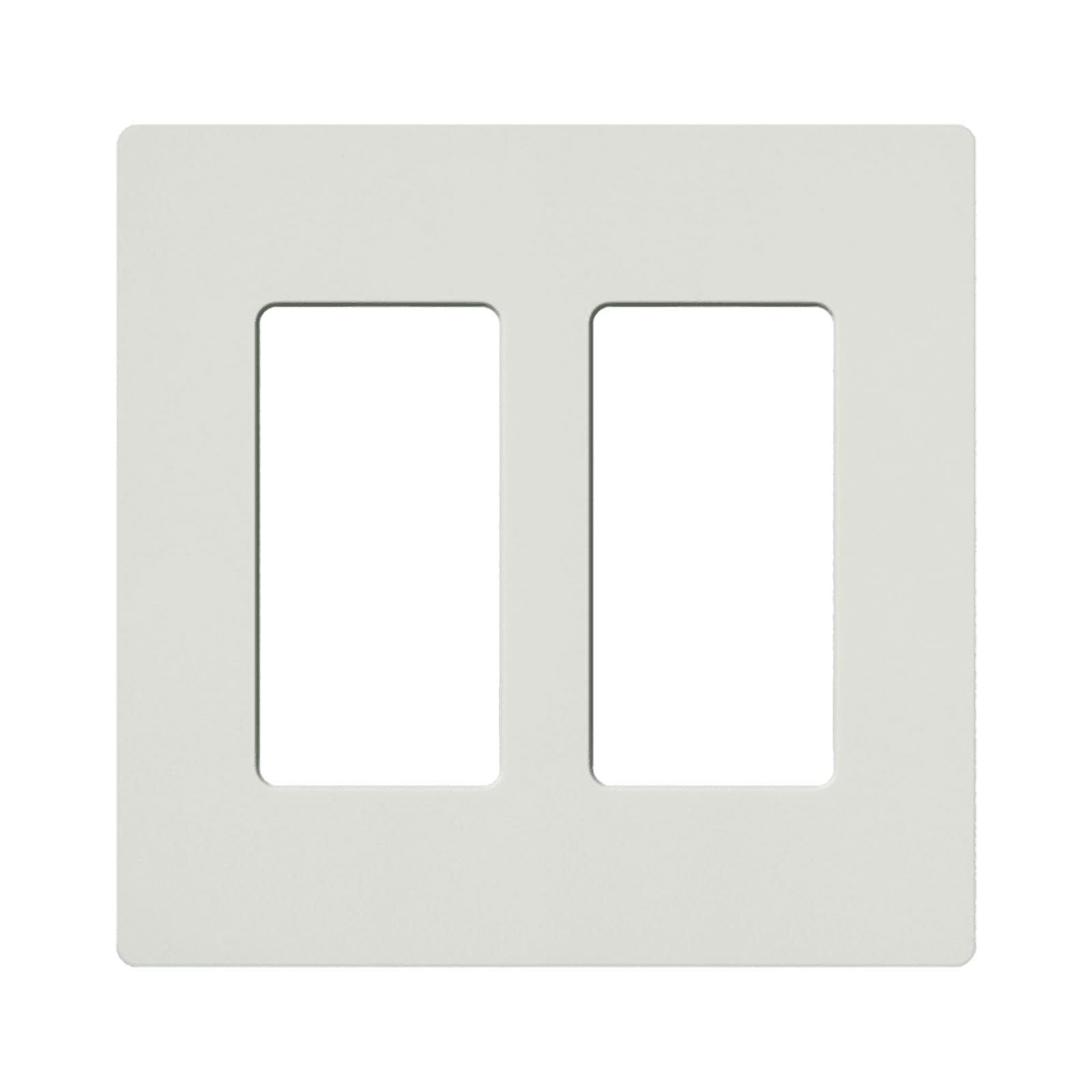 Claro 2 Gang Decorator/Rocker Wallplate, Matte, Snow (1-Pack) | SC-2-SW