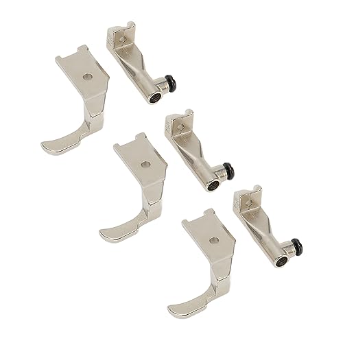3 sets de prensatelas para máquina de coser de acero miniatura 5