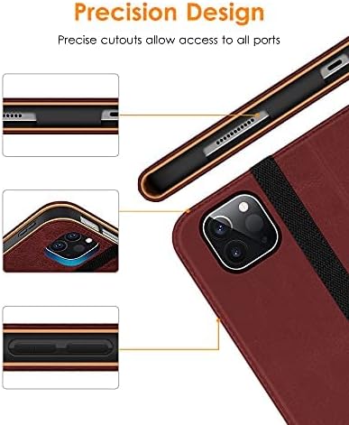 Miniatura 3 de DTTO Funda para iPad Pro de 11 pulgadas de 43221 generación 2022202120202018, funda de piel sintética de alta calidad con correa de mano, compatible