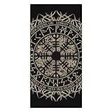 CWECVWE Men's Oversized Pool Towel, Absorbent Quick Dry Beach Towel, Perfect for Hotel Bath Compatible with Cool Norse Viking Vegvisir Runic Compass
