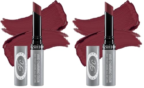 Image of FASHION COLOUR Kissproof Non Transfer Lipstick | Water Resistant & Smudge Proof | Non-Drying | Lightweight | Long Stay Upto 15Hrs | Terra Cotta (Pack of 2)