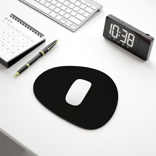 Alfombrilla de mouse negra pequeña Hsurbtra para computadora de oficina e impermeable 6