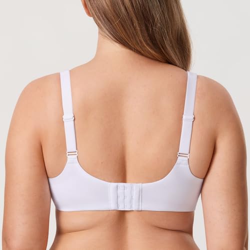Image of DELIMIRA Minimizer Bras for Women Full Coverage Plus Size Underwire Unlined Supportive Seamless Bra