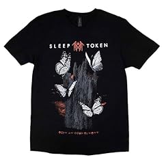 Rock Off officially licensed products Sleep Token Butterflies Band Logo T Shirt Size L