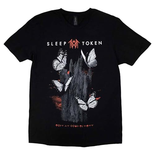 Men's Sleep Token Butterflies T-Shirt Medium Black
