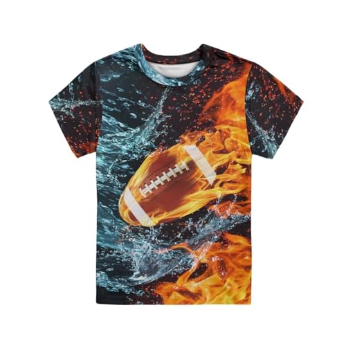 Image of JEOCODY Boys Girls Graphic Tees Funny 3D Printed Short Sleeve T-Shirts 3-16T