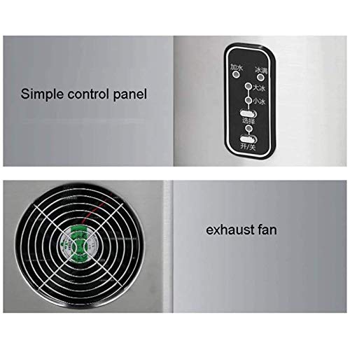 MHGD Eismaschine, tragbare elektrische Eismaschine auf der Theke, leise, einfache Bedienung, 16 kg EIS in 24 Stunden, 2… – Bild 6