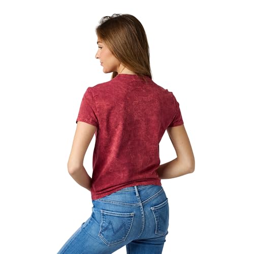 Dr Pepper Logo Women’s Red Mineral Wash Crew Neck Short Sleeve T-Shirt4