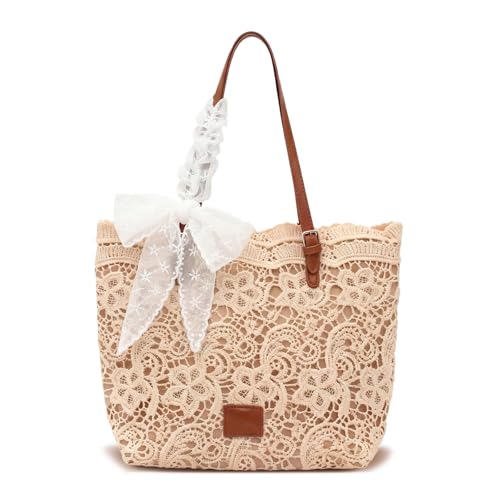 Peicees pequeño bolso de hombro con cinta de encaje para mujer miniatura 1