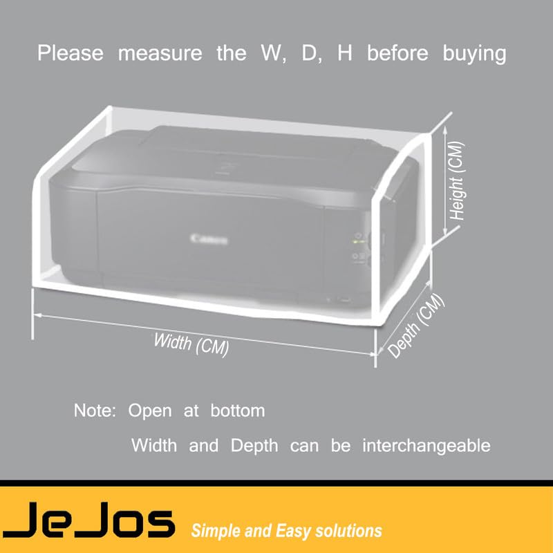 Image of Dust Cover For Epson Ecotank L3260 L3560 L4260 L3256 L3252 L3251 L3250 L1250 L3210 L3211 L3200 L3216 Colour Printer Cover(Water Proof Protective Cover),Black
