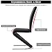 Giantex Set of 2 Modern Dining Chairs w/High Back, PU Leather Armless Chair for Home, Living Room, Bedroom, Leisure Chair w/U-Shaped Foot Padded Cushion, Black