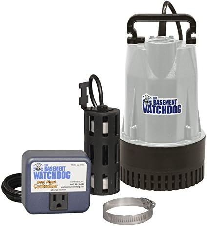 Basement Watchdog BW1050 Submersible Sump Pump, Cast Iron/Aluminum, 1/2 HP