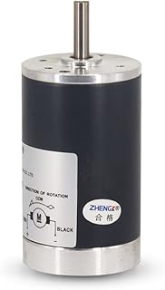 Davitu DC Motor - 1PCS DC Brush Motor 38 x 65mm Size 5mm Shaft Diameter 7W 12/24V 2000RPM-7000RPM - (Speed(RPM): 3000RPM, Voltage(V): 12V)