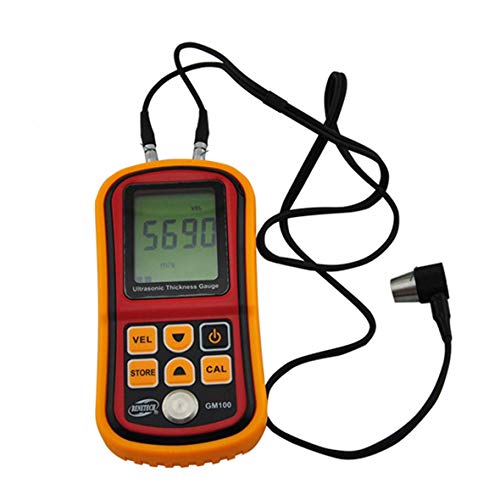Medidor de espesores ultrasónico digital LCD, rango de medición 1,2-225 mm, velocidad del sonido 1000-9999 m/s para acero, aluminio, cobre, vidrio, plástico, etc. miniatura 3