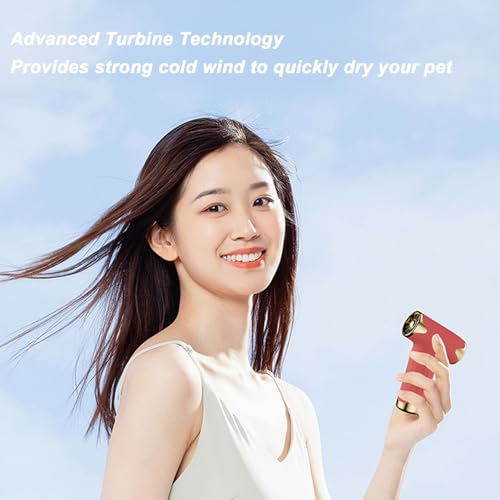 Tbest Pet Hair Dryer, High Speed 4 Levels Wind Bladeless Hair Dryer, Bladeless Hair Dryer - Image 4