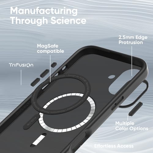 Protection iPhone 16 MagSafe fine FLOLAB Surtect Tri-Fusion rigide