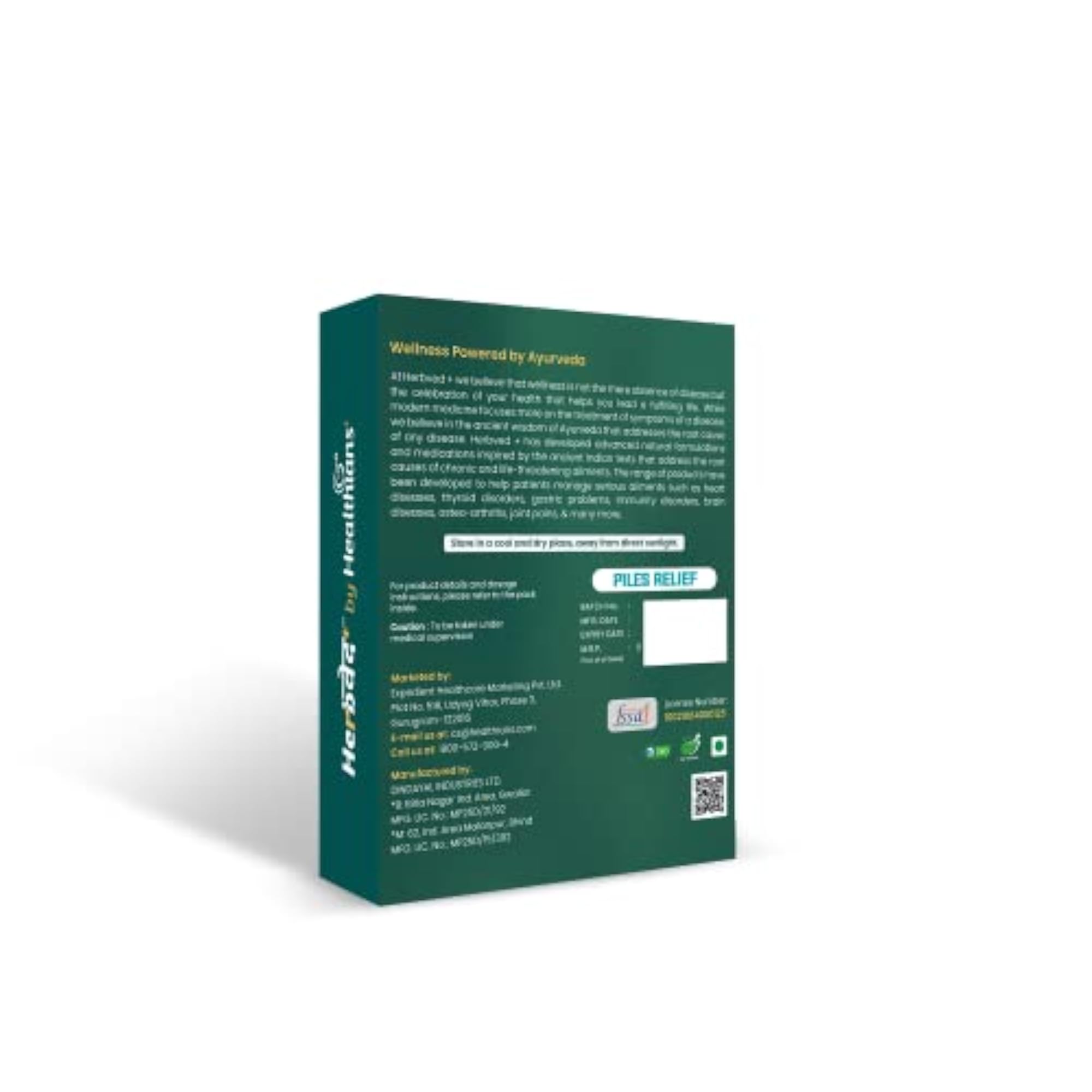 Herb+ Piles Relief Supplement, 60 Tablets