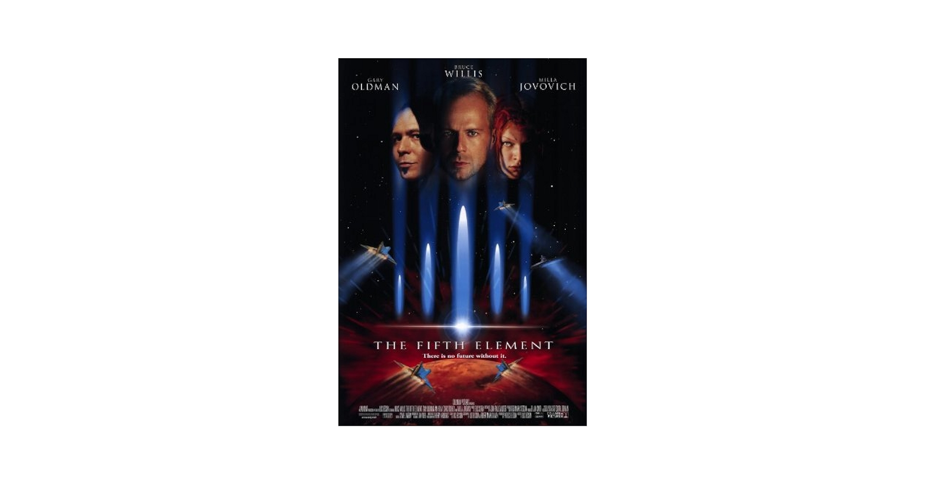 レア ポスター　自筆サインあり　5th Elements　フィフスエレメンツ The Fifth Element(フィフス・エレメント) 【4名直筆サイン入り