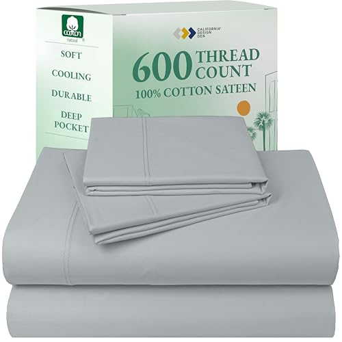 California Design Den Queen Size Sheet Set - Luxury 600 Thread...