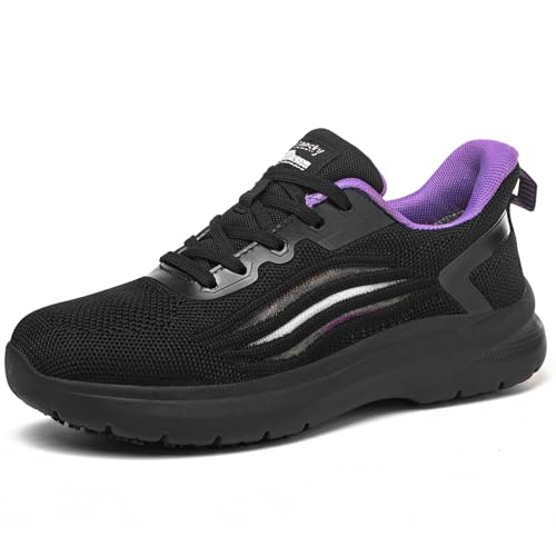 Treesky Non Slip Work Shoes for Women in Food Service - Slip Resistant, Comfortable & Lightweight...