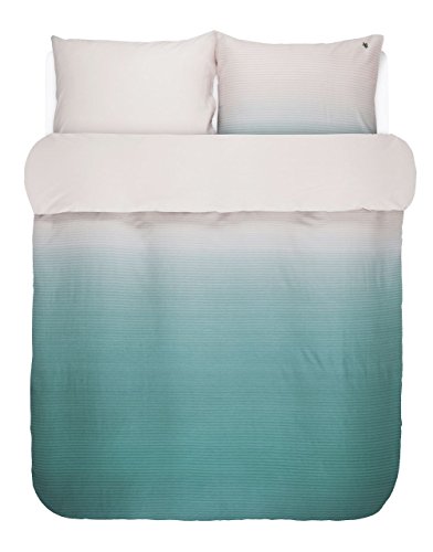 Marc O Polo Mako-Satin Wendebettwäsche Lalani Aqua 1 Bettbezug 200 x 220 cm + 2 Kissenbezüge 80 x 80 cm