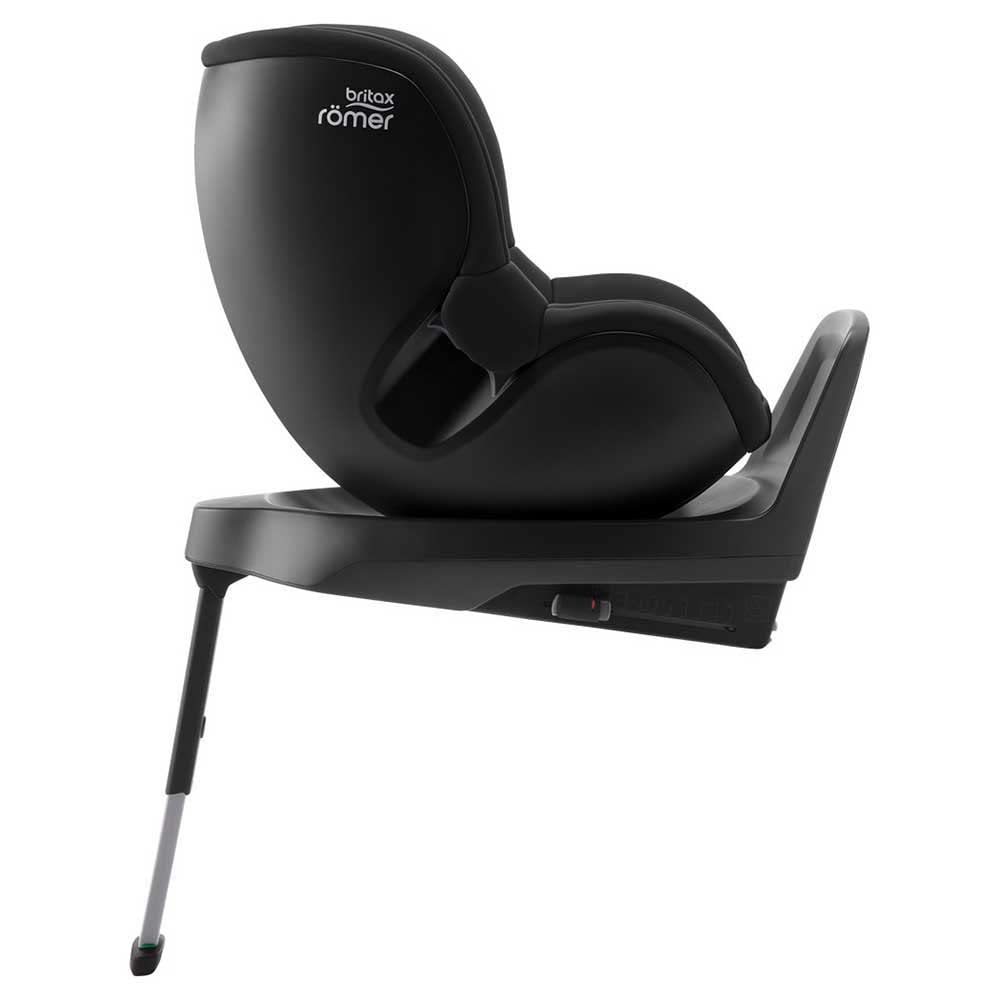 BRITAX RÖMER Reboarder DUALFIX PLUS, inklusive Neugeboreneneinsatz und ISOFIX, für Kinder von 40-105 cm (i-Size), Geburt - 4 Jahre, Space Black