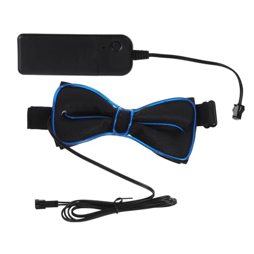 LIFKOME Led Mens Ties Party Bow Tie Flashing Party Tie Decoration Glowing Bow Tie Collar Dark Blue