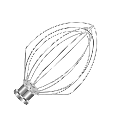 Image of 18 /8 Stainless Steel 6 Wire Whip for KitchenAid 5 Qt Bowl-Lift Stand Mixer, Dishwasher Safe Whisk Attachment, Heavy Duty Replacement Fits K4, K5, K5A, K5SS, KSM5, KP50, KG25