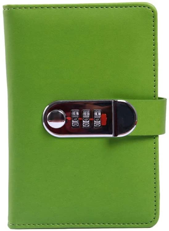 TOBILE A6 Portable Contraseña Creativa Diario Multifunción Motorería bloqueada Notepad Patidias y revistas Sketchetchbook (Color : E)