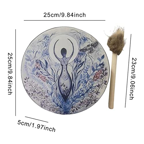 Tambor Chamánico Artesanal 25 cm LIOONS miniatura 2