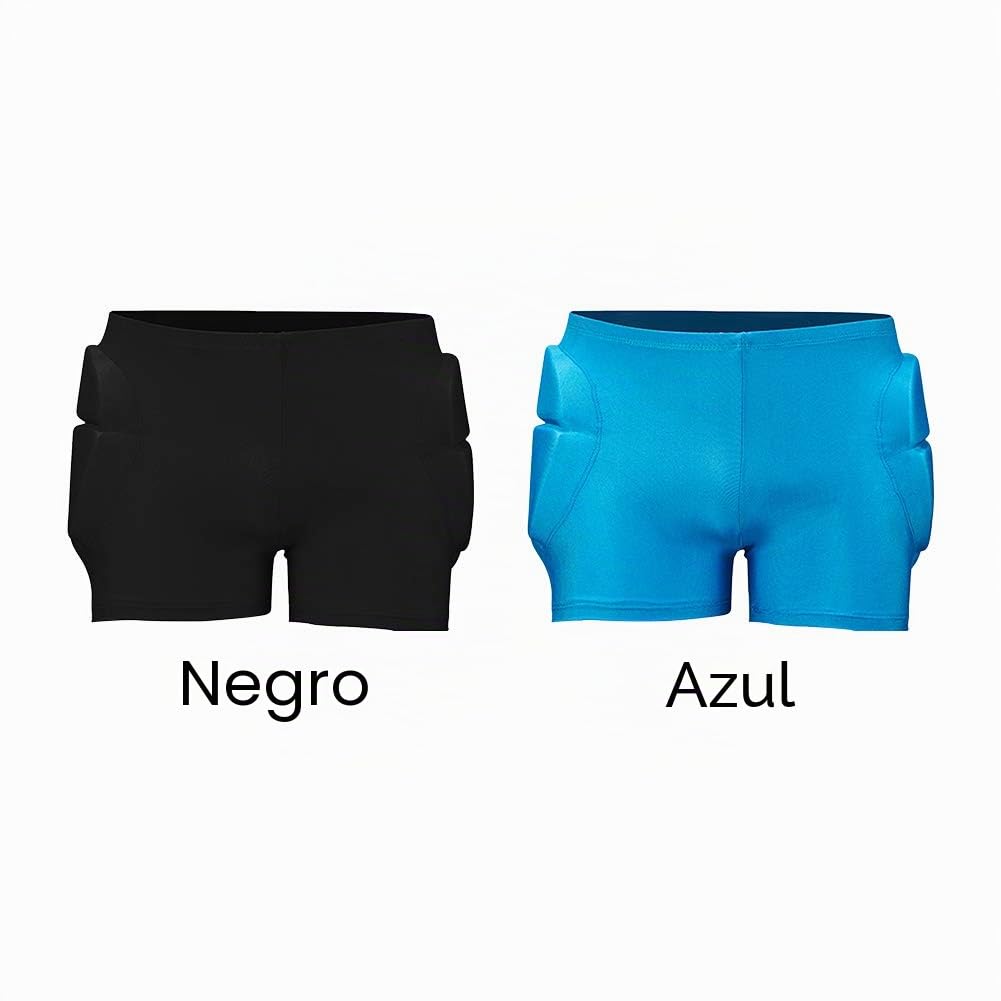 Anwangda Pantalones cortos acolchados protección cadera 3D para ciclismo patinaje snowboard equitación